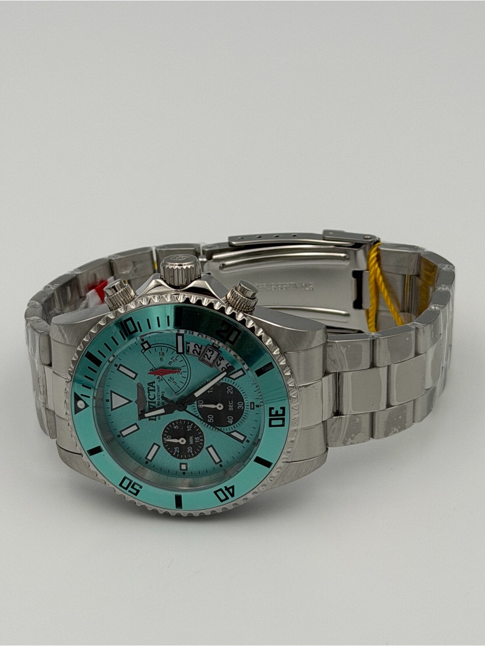 Invicta Pro Diver Vultus 51123 Tiffany Blue Chronograph Watch 44mm NWT - Picture 5 of 6